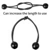 Bungee Ropes With Ball; 10pcs Black Bungee Ropes Set; Heavy Duty Tent Rubber Tensioner; Elastic Rope