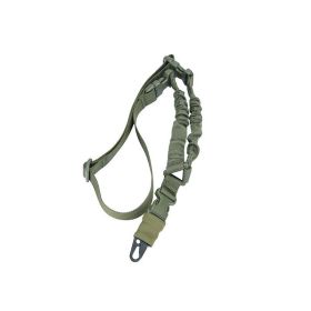 Tactical Single Point Harness Rope; Sling Nylon Adjustable Shoulder Strap; Suitable For Outdoor Rock Climbing; Hunting Sports (Color: Green)