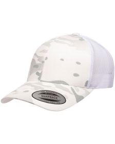 YP Classics® Retro Trucker Multicam® Snapback - MULTICAM - OS (Color: MLTICM ALPNE/ WH, size: OS)